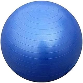FSTBB65B - Bola de equilibrio corporal total | Home Fitness Bigger Fit Ball Softball (Diámetro de 55 a 85 cm) para Yoga, Pilates, Gimnasio | GymBall | Pelota suiza antiestallidos (65 cm, azul)