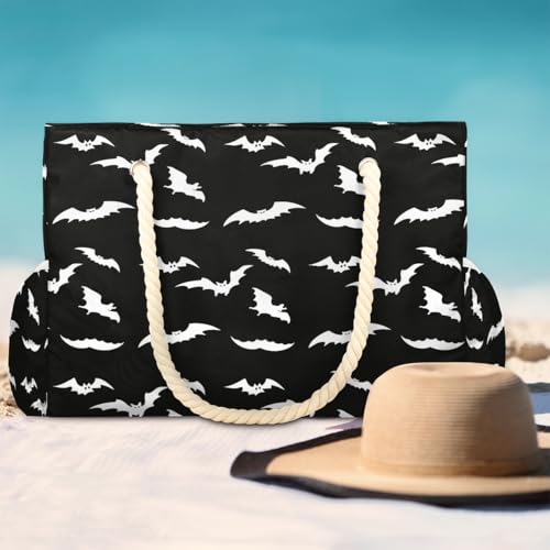 Bolso grande de playa para mujer con cremallera resistente al agua miniatura 2