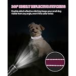 Joytale Dog Collars for Small Dogs, Feather-Light Double-Sided Reflective Nylon Collar for Night Safety, Adjustable Quick-Release for Growing Puppies, Hotpink, S (5/8" Width) - Image 5