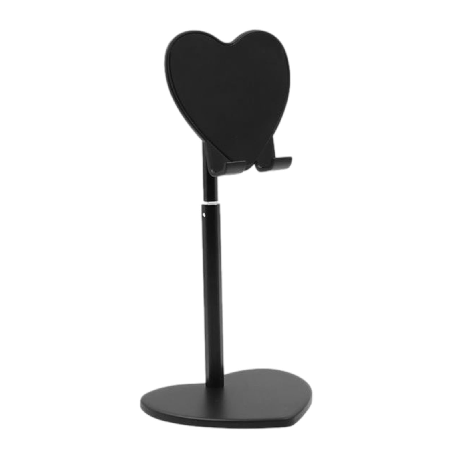 Supporto per telefono cellulare a forma di cuore, supporto per tablet da scrivania, in metallo, telescopico, portatile, supporto per telefono e tablet Achme