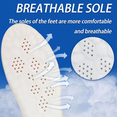 4D Cloud Soles for Memory Foam Arch Support (M9-10/W11-12,Orange) by MFBUYING - Used condition - Image 4