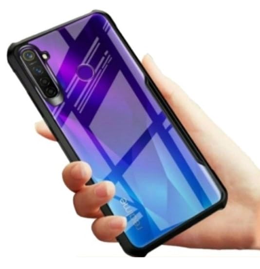 PrimeLike Heavy Duty Hard PC Back + Soft TPU Ultra Slim Crystal Clear Protective Back Cover for Realme Narzo 20A / RMX2050 - Black (B0CKFCHTLW) Amazon Price History, Amazon Price Tracker