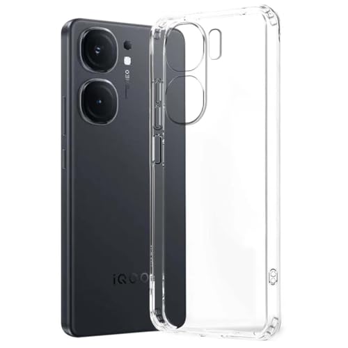 Image of XIVY Crystal Clear Hard Case Cover for iQOO Neo 9 Pro 5G - Ultra Hybrid Transparent Shockproof Back Cover with Anti-Yellow | Camera Protective Case