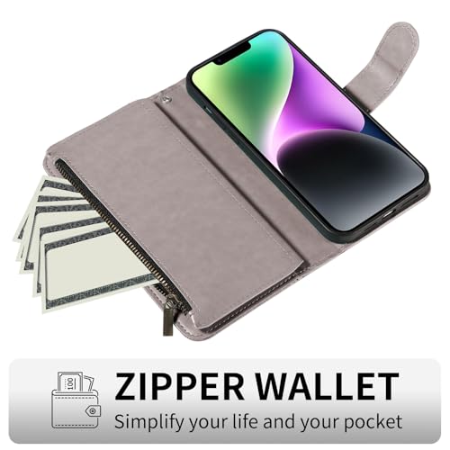 Coque iPhone 14 protégeant l'écran et rangeant vos cartes bancaires