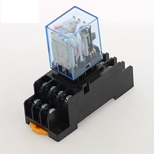 Relé electromagnético para solucionar fallos de maniobra con base de enchufe 12V CA 6