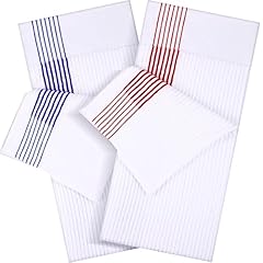 White With Red, Blue Stripe