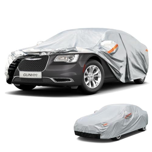 Image of GUNHYI 6 Layer Car Cover Custom Fit Chrysler 300 /300M (2004-2026) Waterproof All Weather, Heavy Duty Outdoor Snow Sun Rain Uv Protection (Ships from US Warehouse, Delivery 3-8 Days)