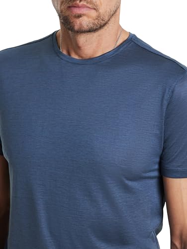 John Varvatos Men's Amanto Crew, Rain Blue2