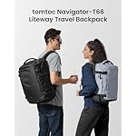tomtoc Travel Backpack 28L, TSA Friendly Flight Approved Carry-on Luggage, Personal Item Travel Bag, Water-resistant Lightweight Business Rucksack, Durable Bag Fits 16 Inch Laptop - Image 2