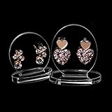 El marco transparente muestra claramente el verdadero color de la joyería y es ideal para tiendas de joyería y boutiques. El soporte es ideal para pantallas sólidas de acrílico, es muy intensivo y duradero y de alta calidad.