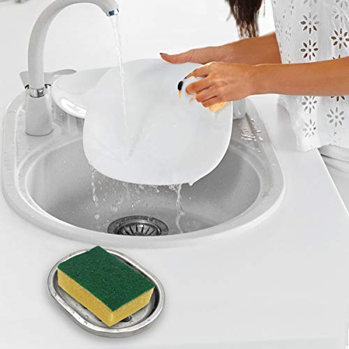 Stainless Steel Soap Dish Durable For Many Years, Brushed Metal Soap Holder With Draining Tray For Bathroom Shower, Bathtub, Kitchen Sink (2-Pack) #TOP3