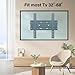 SHTUMEC TV Wall Mount Bracket Fixed for Most 32”-68” LED, OLED 4K Flat Screen TVs Easily Hold up to 132 lbs Max VESA 400X400mm