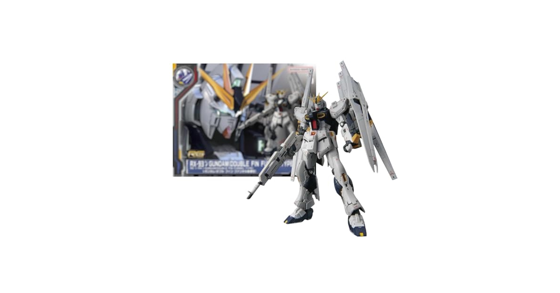 BANDAI - GUNDAM SIDE-F限定 RG 1/144 νガンダム(ダブル・フィン・ファンネル装備型) 機動戦士ガンダム 逆襲のシャア プラモデル(5067466) バンダイスピリッツ Amazon | RG 1/144 ν(ダブル・フィン・ファンネル装備型) サイド