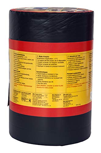 Sika 3734 MultiSeal Abdichtungsband, selbstklebend, Kaltkleber, 200 mm x 10 m, Farbe: Grau – Bild 3