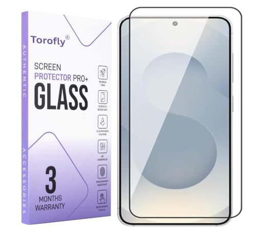 Image of Military-Grade Gorilla Tempered Glass For Samsung Galaxy S25 Plus (Black) Edge To Edge Coverage With Easy Installation Kit (Samsung Galaxy S25 Plus)