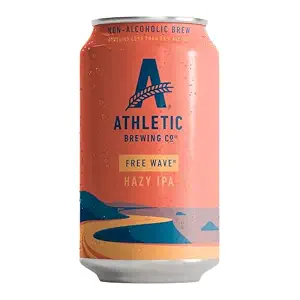 Athletic Brewing Company Craft Non-Alcoholic Beer, Low Calorie Hazy IPA, 24 Pack, 12 Fl Oz Cans