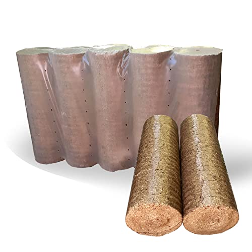LanDixx Rundholzbriketts 4 x 10 kg Holzbriketts 40kg große runde Briketts- Ofenbriketts- Holzbriketts- Günstige Alternative zu Brennholz- Geringer Ascheanteil-4