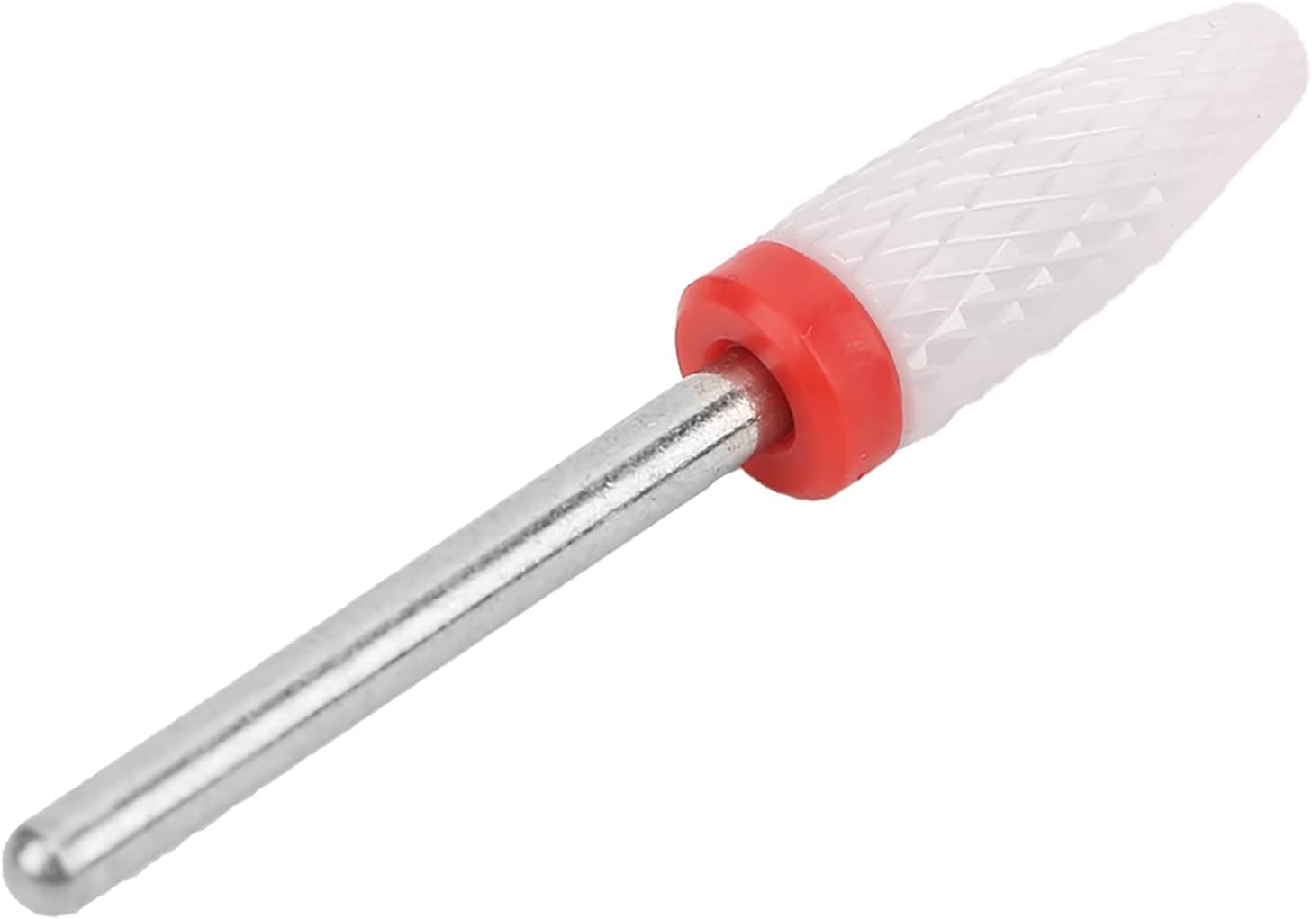 Ceramic Nail Drill Bit Corn Head Shape Electric Grinding Machine Accessories for Polishing, Reshape Nails, 1.89in, Perfect for Carving, Practical Adoptability (#4)