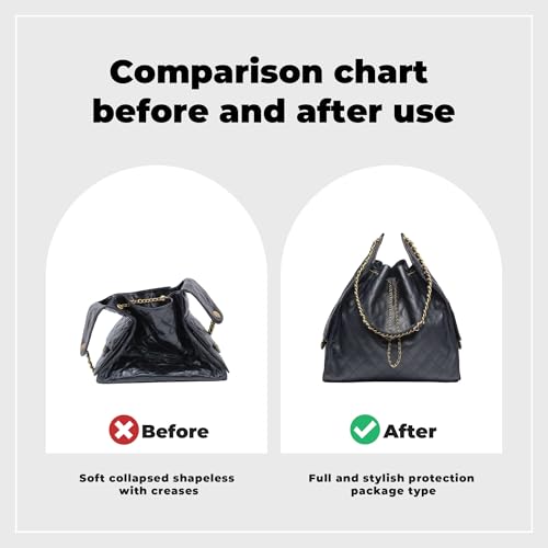 DGAZ Lightweight Purse Organizer Insert for Chanel 25 Handbags,silk and DupontPaper handbag inner for Luxury Bag(Black,Medium) by DGAZ - Used condition - Image 6