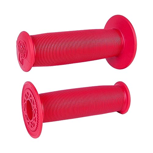 ODI Mushroom Single Ply Grips, Bright Red, 120mm