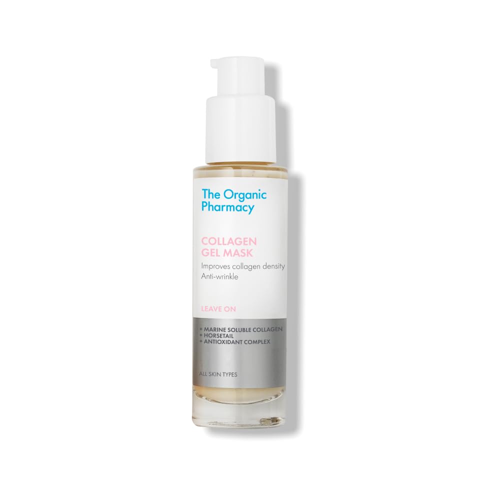 The Organic Pharmacy Collagen Gel Mask, 50ml, Improves collagen density, Anti-wrinkle, With Marine Soluble Collagen