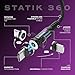 STATIK 360 Magnetic Charging Cable - Type C Charger 3 in 1 USB C to USB C Cable, Micro USB & iProduct Tips, USB A Adapter, Phone Charger Cord, Compatible with All Devices - Black 6FT/2M