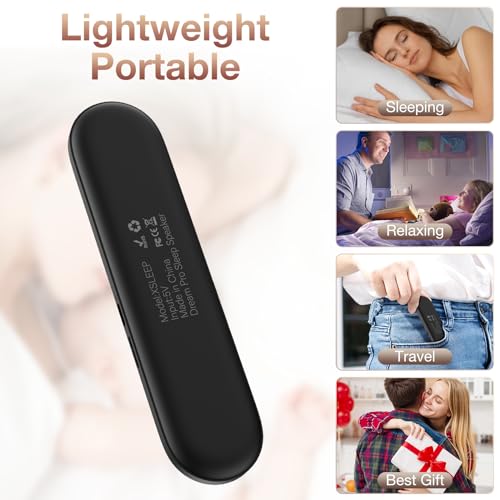 pillow speaker for sleeping  bluetooth wireless sleep aid with stereo bass white noise amp volume control portable sleep soundbar for side sleepers tf card support amp sleep timerblack