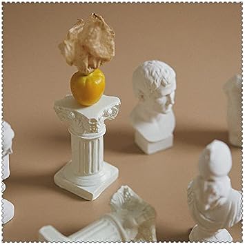 White Roman Pillars Greek Columns Mini Resin Decorations for Home Decor Statue Indoor Outdoor Modern Style Wedding Table Decoration Home Garden Ornament