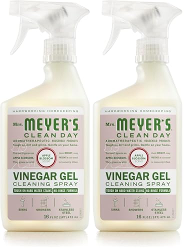 MRS. MEYER'S CLEAN DAY Vinegar Gel Cleaning Spray, Bathroom Use,