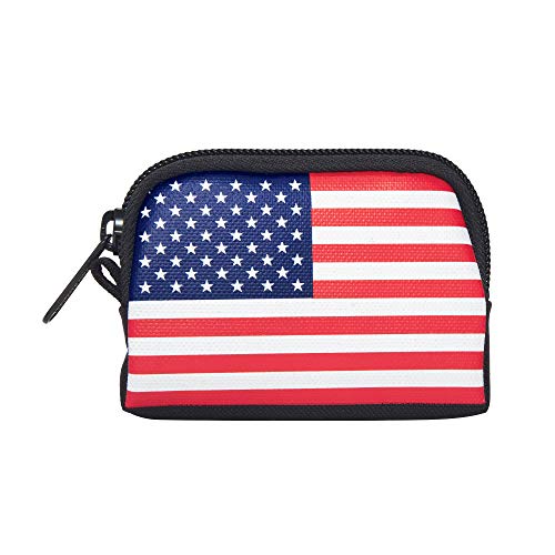 Manhattan Portage Stars and Stripes Coin Purse Black With Zipper Closure In Eclectic Colors Purse For Credit Card ID Card Jewelry Keys Water Resistant Gift 1000D Cordura® Everyday Carry4