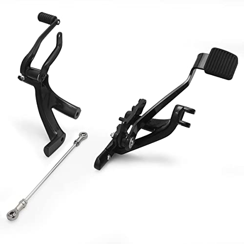 Motorcycle Black Forward Control Foot Pegs Levers Linkages For Harley Softail Street Bob Fxbb 114 Fxbbs Low Rider Fxlr 107 Fxlrs 117 2018-Up #TOP1
