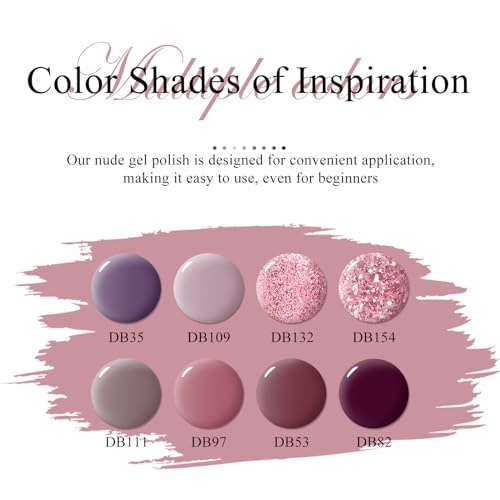 Set de 8 esmaltes en gel colores otoñales miniatura 6