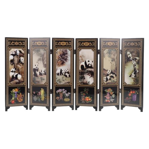 Toyvian Pannello Divisorio Giapponese Pannelli in Paravento Trasparente Cinese Laccato Mini Divisorio Per Arredamento Casa Decorazioni Feng Shui