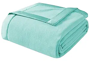BSB HOME Micro Fleece Blanket/Dohar with Antipill Property for Single Bed (60 x 86 inches) |Ultrasoft & Lightweight Antipilling Blanket with Satin Piping Border - 250 GSM |(Aqua Blue)