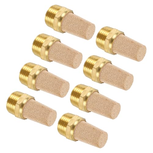 MECCANIXITY 8pcs Male Air Pneumatic Mufflers 1/2