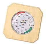 Upgradet Sauna Thermometer, Hygrometer mit großem Display, Holztemperatur Feuchtigkeitsmessgeräte für Privathaushalte und gewerbliche Nutzung, Dampfbad Thermograph