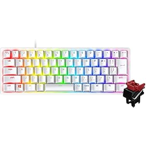 Razer Huntsman Mini JP 小型 ゲーミングキーボード テンキーレス Linear Optical Switch 日本語 JP配列 60%レイアウト Mercury White 白 光学スイッチ 超高速1.2mm作動 リニア触感 静音 Chroma RGB 【日本正規代理店保証品】 RZ03-03391100-R3J1