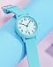 Imagen de CIVO Reloj Mujer Analogico Minimalistas Relojes Pulsera Mujer Impermeable Goma Cuarzo Vestir Regalo Azul