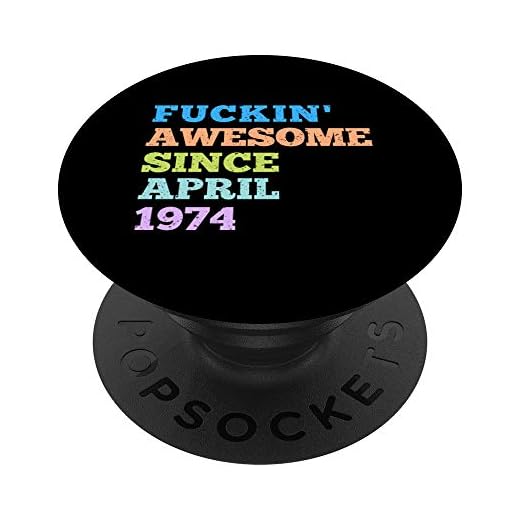 Vintage impresionante desde abril de 1974 cumpleaños regalo cumpleaños PopSockets PopGrip Intercambiable