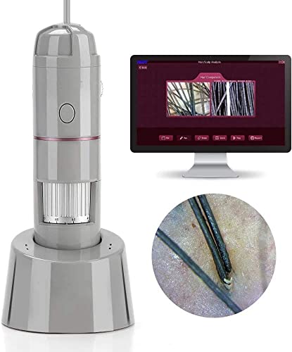 Hdgrncc Usb Skin Hair Scalp Detector, 5-200X Digital Microscope Skin Analyser 200Mp Camera Beauty-Care Detector For Hair Follicle Testing And Skin Analysis #TOP2