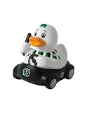Hannover 96 Badeente Auto Offiziell Weiß mit H96-Logo aus PVCHannover 96 H96 Badeente „Auto“ – Offizielle weiße Fan-Ente mit 96-Logo – 10 x 9,5 x 8,5 cm aus PVC – Badeente & Deko für H96 Fans