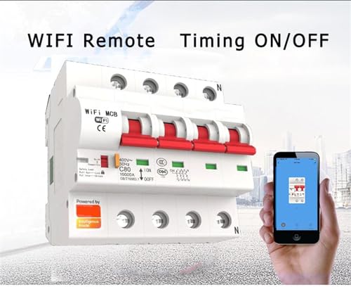Disyuntor WiFi 4P 100A para gestionar el control de voz en el hogar 4