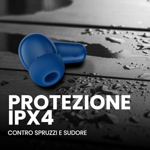 Spc Boost Buds - Auricolari Bluetooth Wireless Con Cancellazione Del Rumore Enc | Durata Della Batteria Di 30 Ore | Google Fast Pair | 4 Microfoni | IPX4 | Controllo Touch E Assistente Vocale - Blu - 5