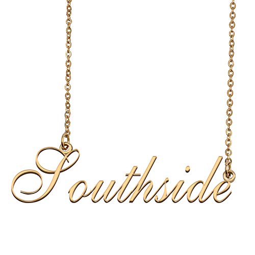 HUAN XUN Custom Made Delicate Any Name Necklace for Mother Southside