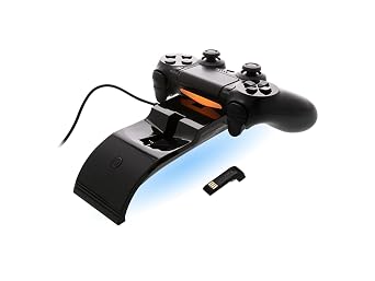 Nyko Charge Curve for PlayStation 4 - The Easiest Way to Charge your PS4 Controller - Drop and Charge Design - Low Profile - Blue Leds - Charges 2 Dualshock4 Controllers Simultaneously - PlayStation 4