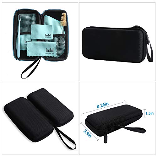 Imelod Saxophone Cleaning kit with Case for Alto Tenor Clarinet Flute and other Wind & Woodwind Struments Including Sax Cleaning Cloth(4pcs),Mouthpiece Brush(Light Blue) by Imelod - Image 2