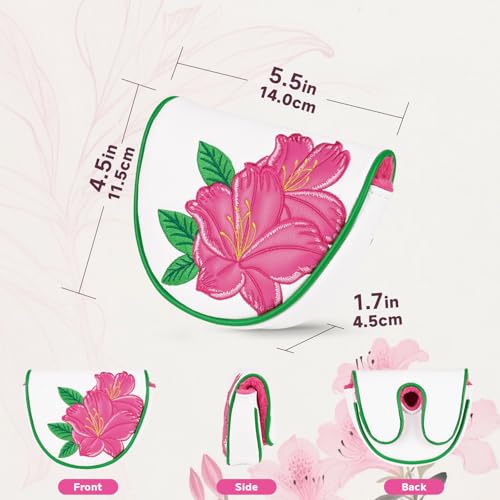 Housse de putter maillet DF3 broderie florale accessoire sac de golf