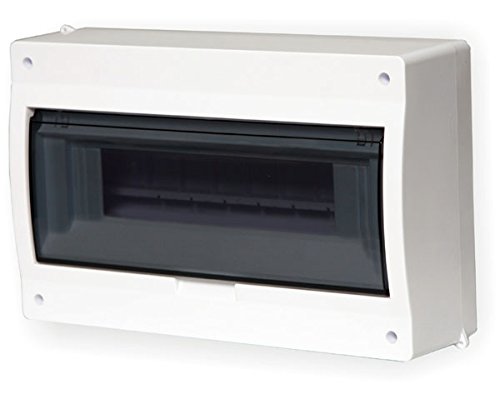 Sicherungskasten Kleinverteiler IP40 Feuchtraum Aufputz Verteilerkasten 400V AP 2503-01: 1-reihig für 12 Module