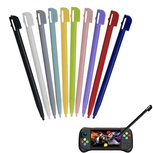 10Pcs Stylus Pens Compatible with Nintendo DS,9 x 0.5cm Mini Stylish Colorful Touch Screen Stylus 10 Color Plastic Replacement Touch Pens for Nintendo 3DS XL/LL NDSL