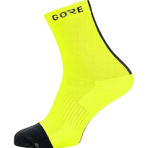 GORE WEAR Men's Mid Socks, Neon Yellow/Black Cover